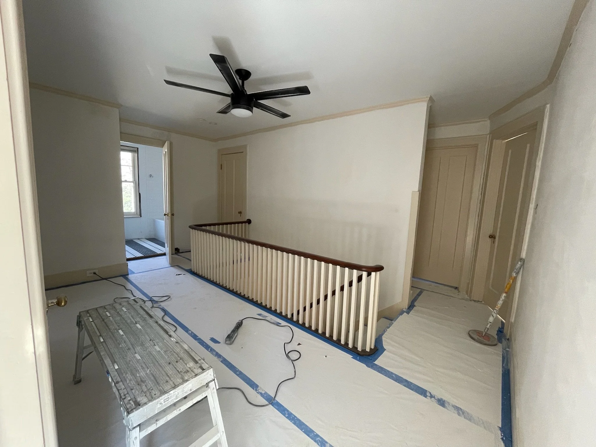 Colonial house painting project, view 25
